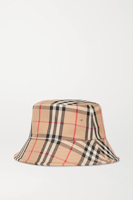 유럽직배송 버버리 BURBERRY Checked cotton-blend twill bucket hat 26191867424542751