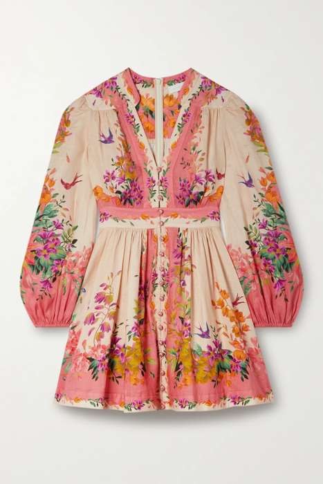 유럽직배송 짐머만 미니원피스 ZIMMERMANN Tropicana floral-print linen mini dress 24772899113563625