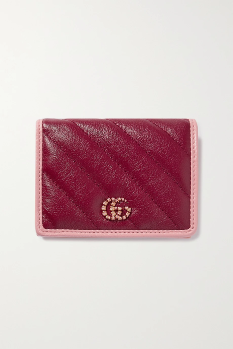 유럽직배송 구찌 마몬트 지갑 GUCCI GG Marmont two-tone quilted textured-leather wallet 15546005222271479
