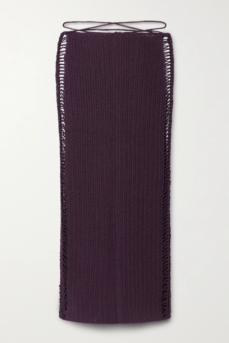 유럽직배송 마그다부트림 MAGDA BUTRYM Crocheted cotton-blend midi skirt 11452292646342067