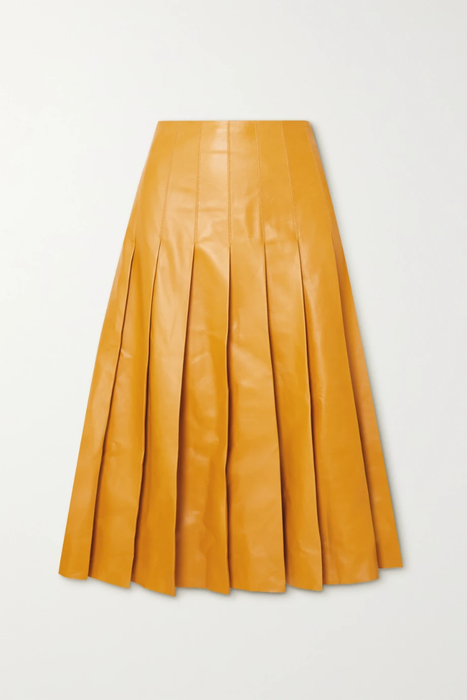 유럽직배송 로로피아나 스커트 LORO PIANA Pleated leather skirt 11452292645641838