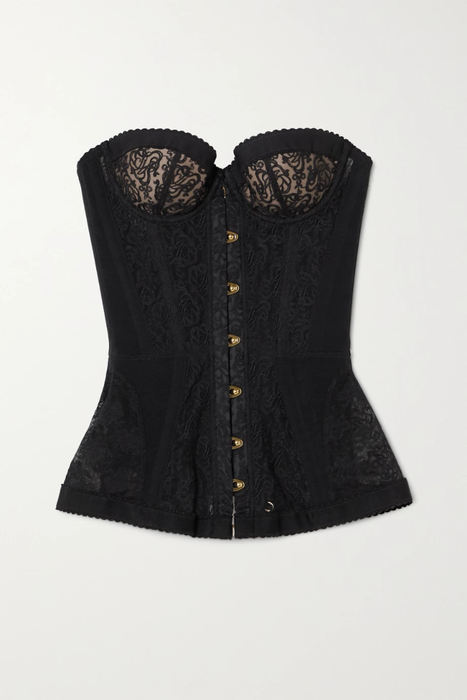 유럽직배송 아장프로보카퇴르 AGENT PROVOCATEUR Mercy embroidered tulle and lace corset 30629810019665167