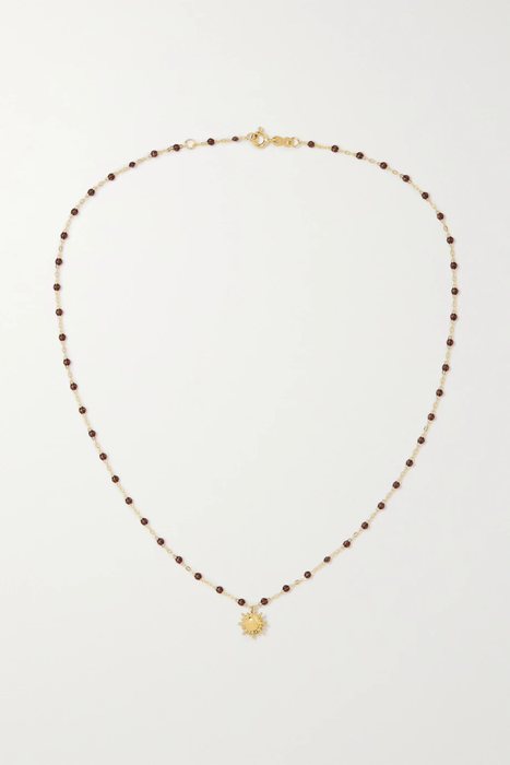 유럽직배송 지지끌로죠 목걸이 GIGI CLOZEAU Gigi Supreme 18-karat gold, resin and diamond necklace 24772899113495074