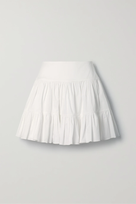 유럽직배송 오스카르데라렌타 미니스커트 OSCAR DE LA RENTA Tiered cotton-blend poplin mini skirt 24772899113328588