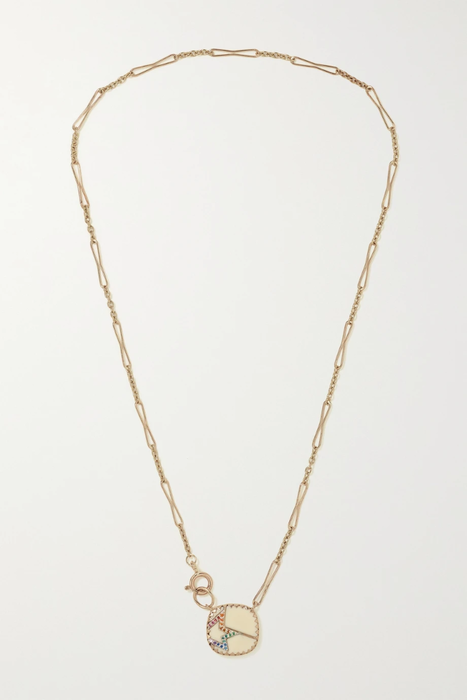 유럽직배송 PASCALE MONVOISIN Varda N°2 9-karat gold, sterling silver, bakelite and Nanogem necklace 19971654706757856