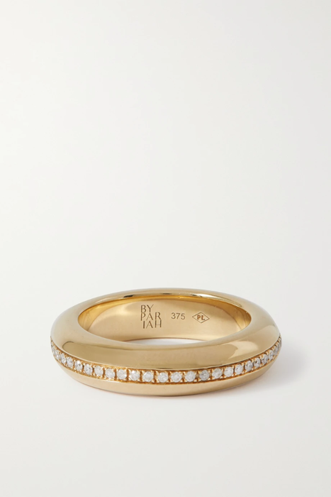유럽직배송 BY PARIAH The Victoria 9-karat recycled gold diamond ring 29419655932598108