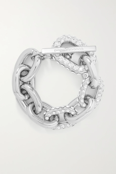 유럽직배송 파코라반 PACO RABANNE Silver-tone crystal bracelet 11452292646457104