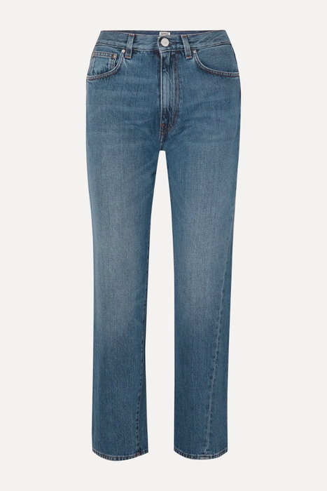 유럽직배송 토템 TOTÊME Cropped mid-rise straight-leg jeans 17957409495092718