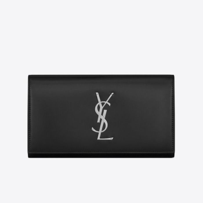 유럽직배송 입생로랑 SAINT LAURENT Large monogram flap wallet in shiny leather  5562520SX0E1000