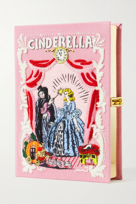 유럽직배송 올림피아르탄 OLYMPIA LE-TAN Cinderella embroidered appliquéd canvas clutch 11452292645627002