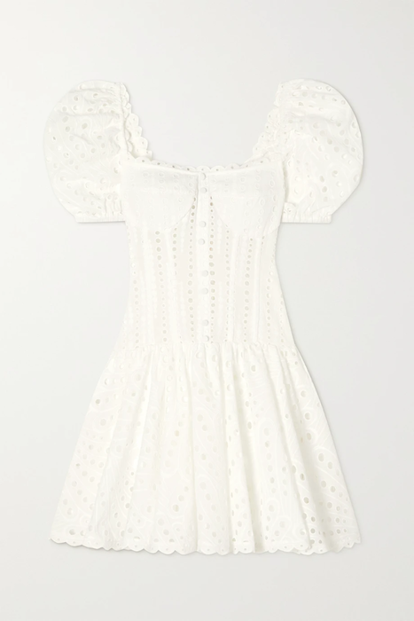 유럽직배송 CHARO RUIZ Yara broderie anglaise cotton-blend mini dress 24772899113485400