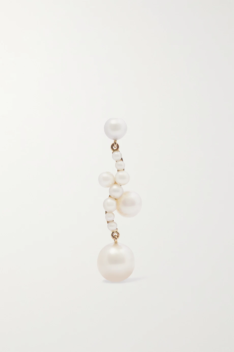 유럽직배송 소피빌리브라헤 귀걸이 SOPHIE BILLE BRAHE Ocean Perle 14-karat gold pearl single earring 17411127376640792
