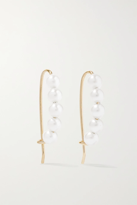 유럽직배송 미즈키 귀걸이 MIZUKI 14-karat gold pearl earrings 665933301591591