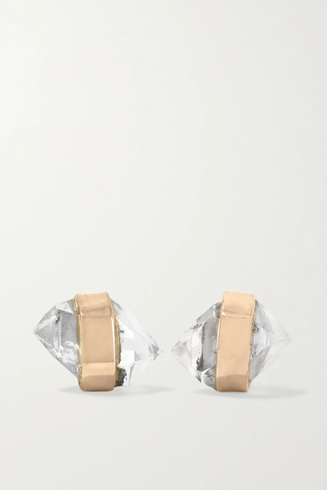 유럽직배송 멜리사조이매닝 귀걸이 MELISSA JOY MANNING 14-karat gold Herkimer diamond earrings 665933301757858