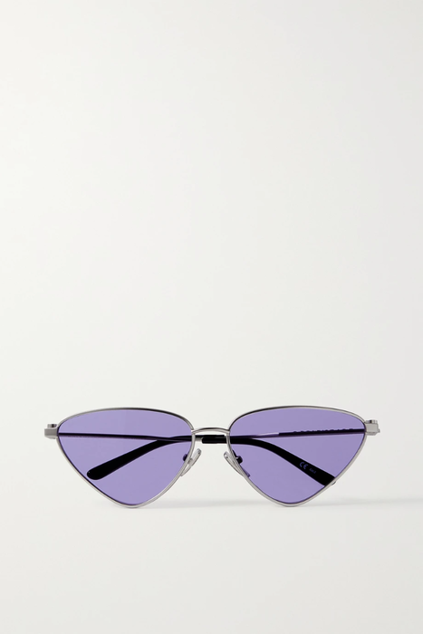 유럽직배송 발렌시아가 선글라스 BALENCIAGA EYEWEAR Reverse cat-eye silver-tone sunglasses 27086482324299748