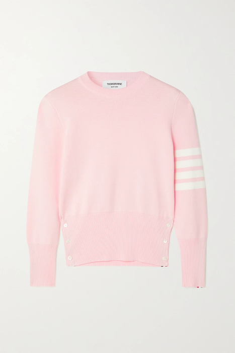 유럽직배송 톰브라운 스웨터 THOM BROWNE Striped cotton sweater 25185454455918288