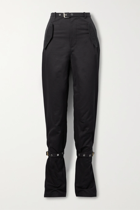 유럽직배송 디온리 DION LEE Belted cotton-blend canvas straight-leg pants 15546005221879722
