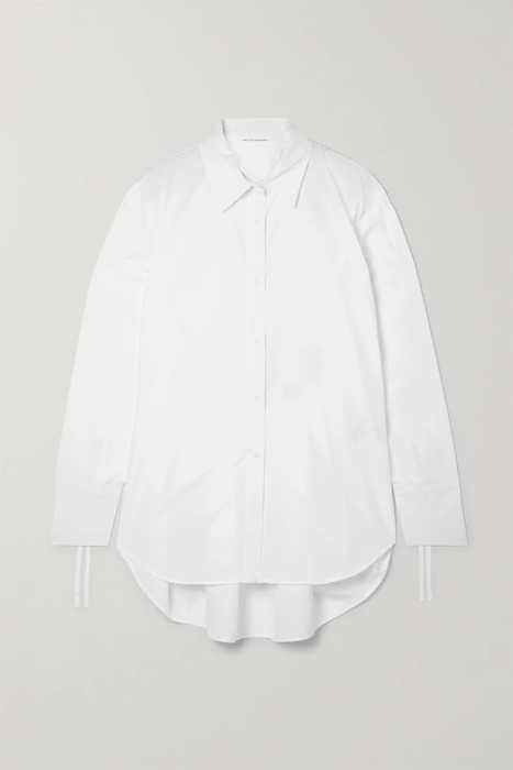 유럽직배송 세실리에반센 CECILIE BAHNSEN Jushn cutout ruched cotton-poplin shirt 16114163151109643