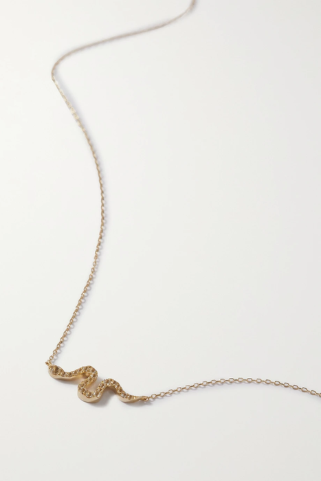 유럽직배송 스톤앤스트랜드 목걸이 STONE AND STRAND Serpent 14-karat gold topaz necklace 25185454456822992