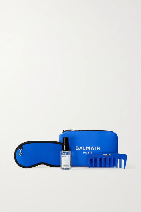 유럽직배송 BALMAIN PARIS HAIR COUTURE Cosmetic Bag Set - Blue 11452292647173459