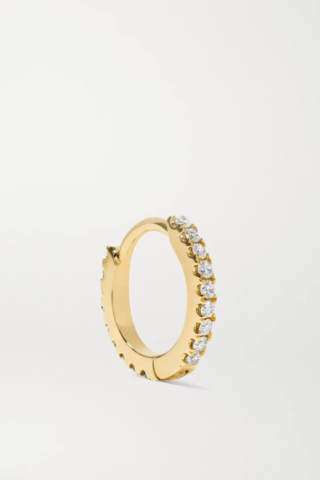 유럽직배송 마리아타쉬 귀걸이 MARIA TASH 6.5mm 18-karat gold diamond hoop earring 210639440219