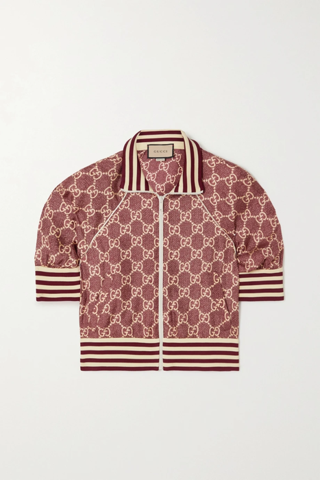 유럽직배송 구찌 GUCCI Printed silk-twill jacket 29419655932636179