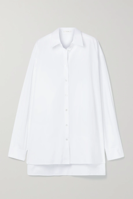 유럽직배송 더로우 THE ROW Luka oversized cotton-blend twill shirt 3589493616353575