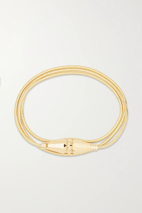 유럽직배송 BOUCHERON Jack de Boucheron 18-karat gold wrap bracelet 34344356237332476