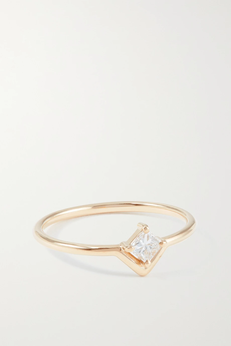 유럽직배송 WWAKE Small Nestled gold recycled diamond ring 18706561956260878