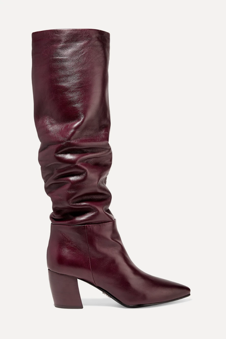 유럽직배송 프라다 PRADA Leather knee boots 9679066509330297