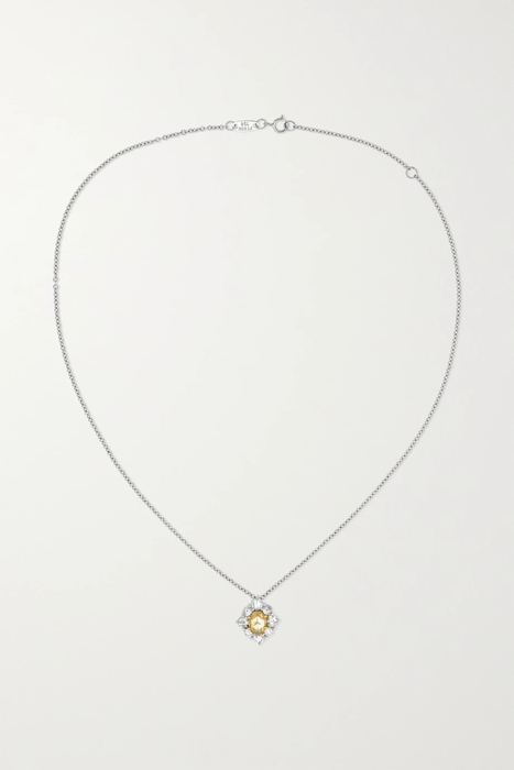 유럽직배송 BAYCO Platinum and 18-karat gold diamond necklace 560971903879155