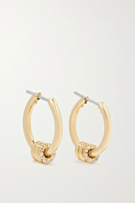 유럽직배송 SPINELLI KILCOLLIN 18-karat gold diamond hoop earrings 30629810019523179