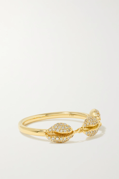 유럽직배송 ALMASIKA Le Cauri 18-karat gold diamond ring 6630340696680911