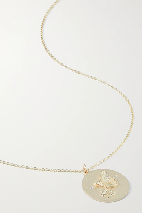 유럽직배송 STAR ANIMAL SUNDAYS Whale 10-karat gold multi-stone necklace 25185454456277699