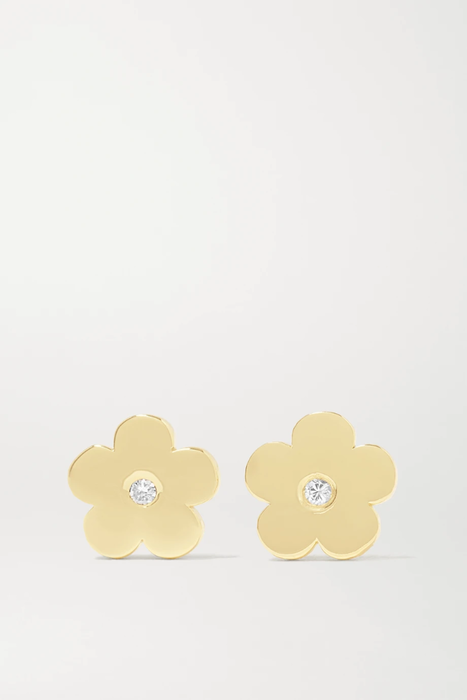 유럽직배송 제니퍼메이어 귀걸이 JENNIFER MEYER Large Daisy 18-karat gold diamond earrings 18706561955901593