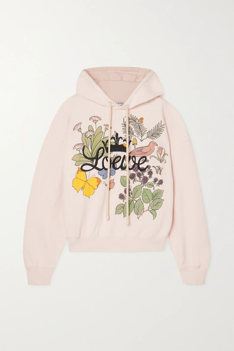 유럽직배송 로에베 후디 LOEWE Herbarium logo-embroidered printed cotton-jersey hoodie 22250442026204037