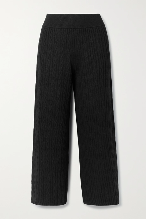 유럽직배송 레셋 팬츠 LESET Zoe cable-knit wide-leg pants 22250442025790920