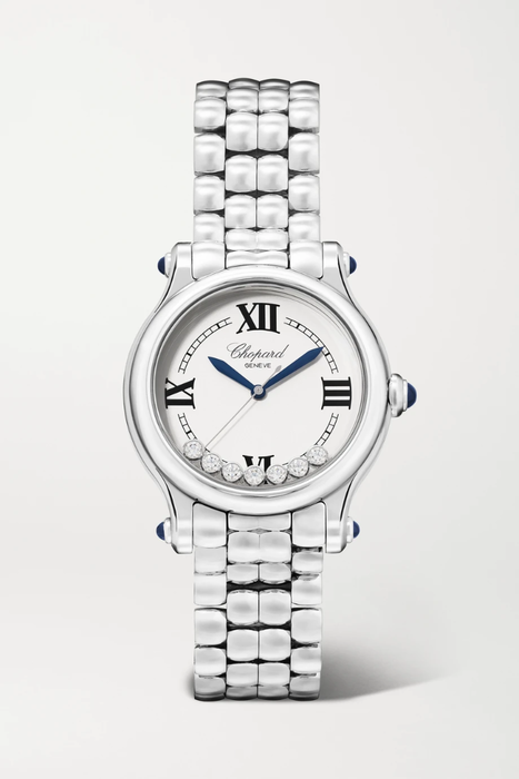 유럽직배송 CHOPARD Happy Sport Limited Edition Automatic 33mm stainless steel and diamond watch 11452292647464321