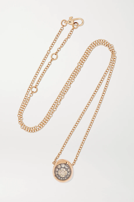유럽직배송 포멜라토 목걸이 POMELLATO Nuvola 18-karat rose gold diamond necklace 29012654081385941