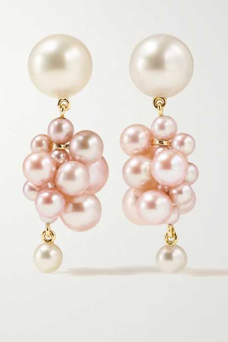 유럽직배송 소피빌리브라헤 귀걸이 SOPHIE BILLE BRAHE Botticelli 14-karat gold pearl earrings 11452292647280528
