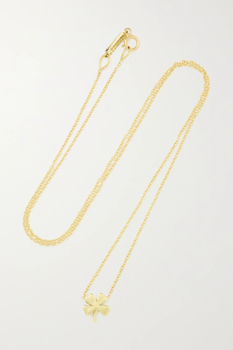 유럽직배송 제니퍼메이어 목걸이 JENNIFER MEYER Mini Clover 18-karat gold necklace 2204324138694554