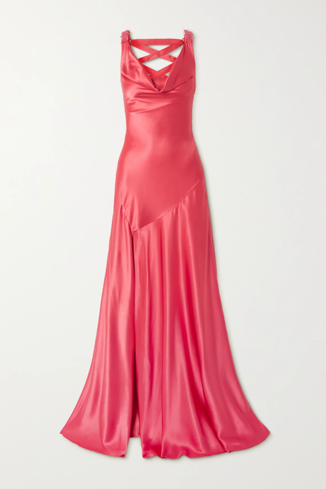 유럽직배송 제니팩햄 JENNY PACKHAM + James Bond sequin-embellished cutout silk-satin gown 24665545640669236