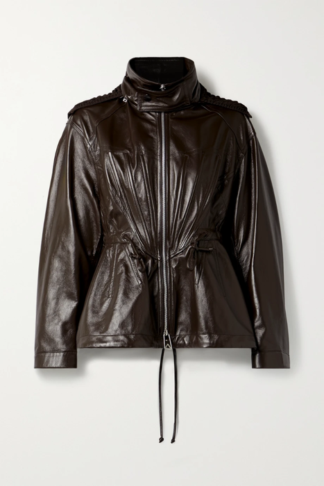 유럽직배송 보테가베네타 BOTTEGA VENETA Macramé-trimmed leather jacket 2204324140609791