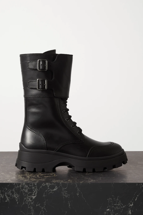 유럽직배송 미우미우 MIU MIU Buckled leather boots 31432202865024967