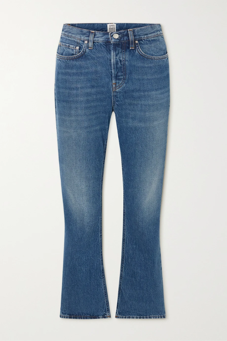 유럽직배송 토템 청바지 TOTÊME Cropped organic high-rise flared jeans 25185454456204908