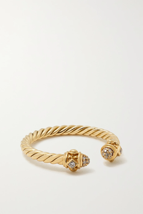 유럽직배송 데이비드율만 반지 DAVID YURMAN Renaissance 18-karat gold diamond ring 15546005222357738