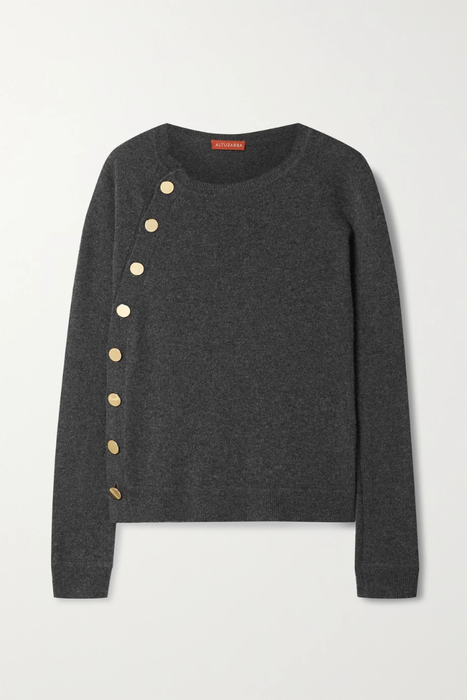 유럽직배송 알투자라 ALTUZARRA Minamoto button-embellished cashmere sweater 28941591746860010