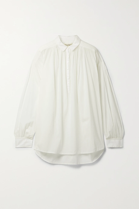 유럽직배송 닐리로탄 NILI LOTAN Miles gathered cotton-voile blouse 4394988609189276