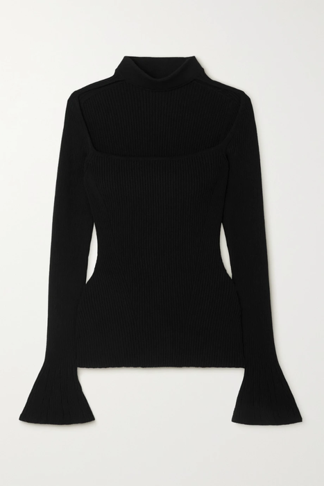 유럽직배송 사피야 스웨터 SAFIYAA Lou cutout ribbed-knit sweater 15546005221905858