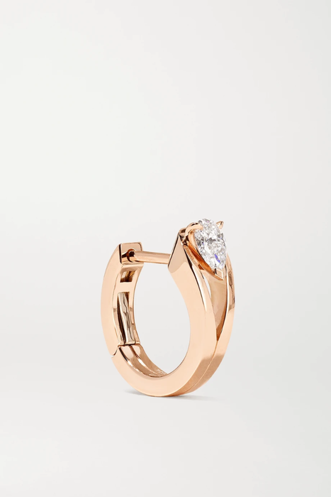 유럽직배송 레포시 귀걸이 REPOSSI Serti Inversé 18-karat rose gold diamond earring 46353151654437524